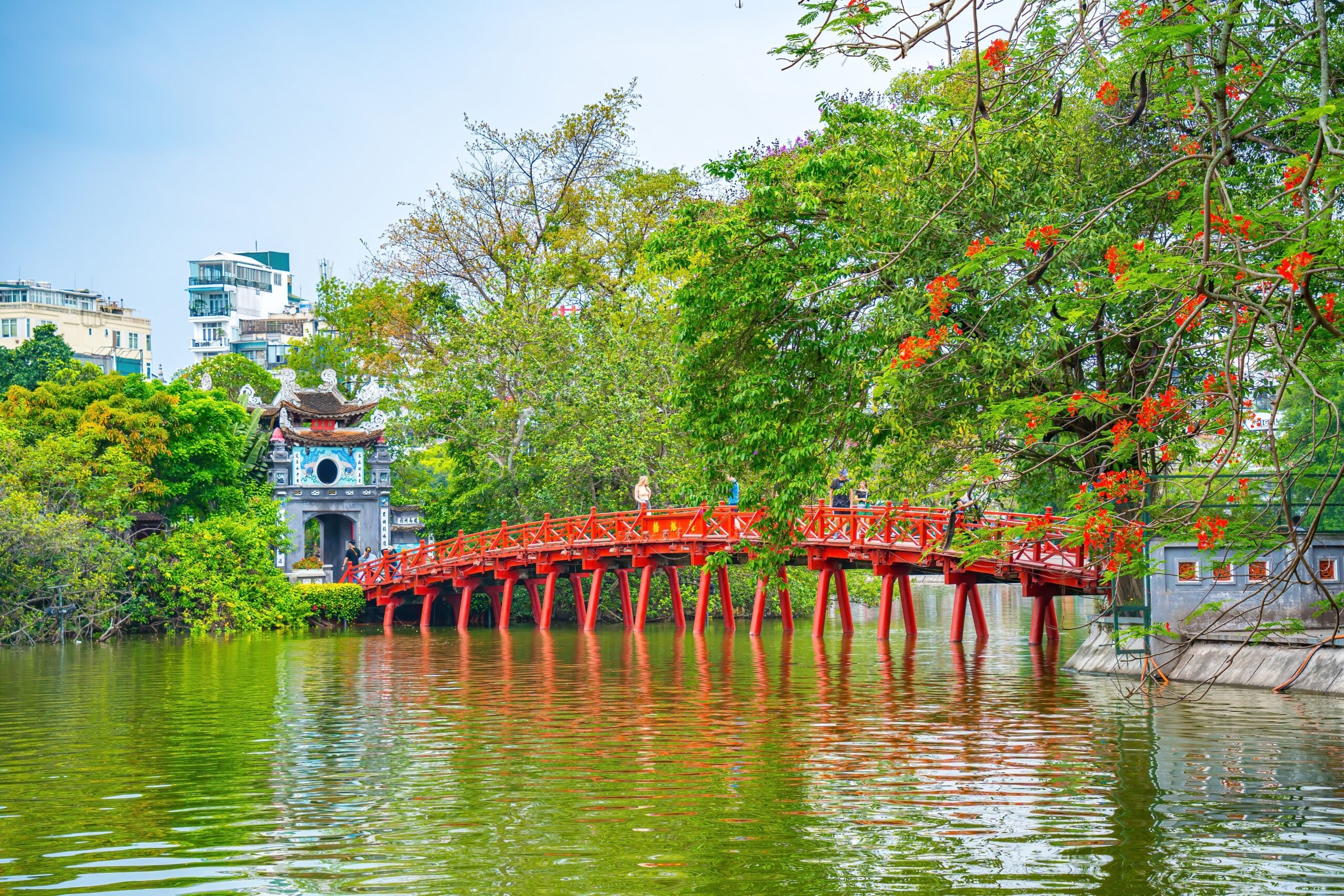 The Hục Bridge, Hanoi